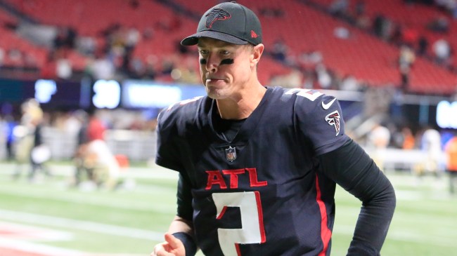 Matt Ryan walks off the field after an Atlanta Falcons game.