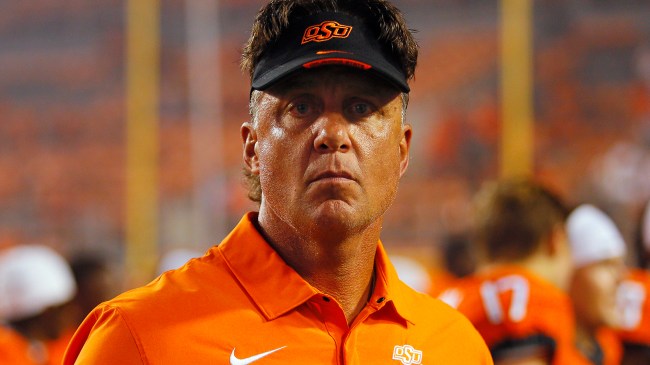 Oklahoma State football coach Mike Gundy