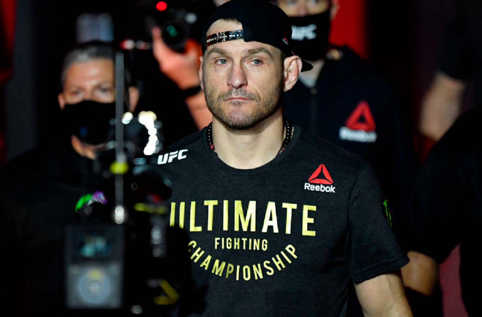 Stipe Miocic walking out 