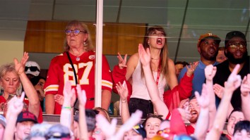 Hilarious Video Shows Exact Moment Patrick Mahomes, Chiefs Staff Realized Taylor Swift Was At Game