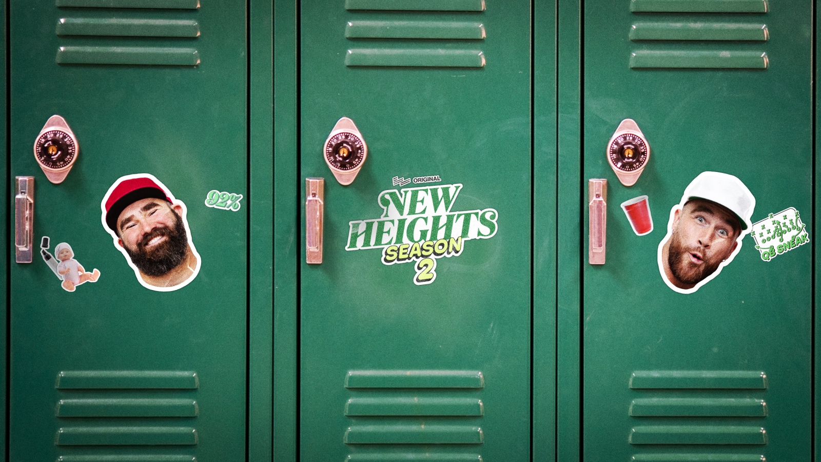 Jason and Travis Kelce New Heights Season 2 podcast art