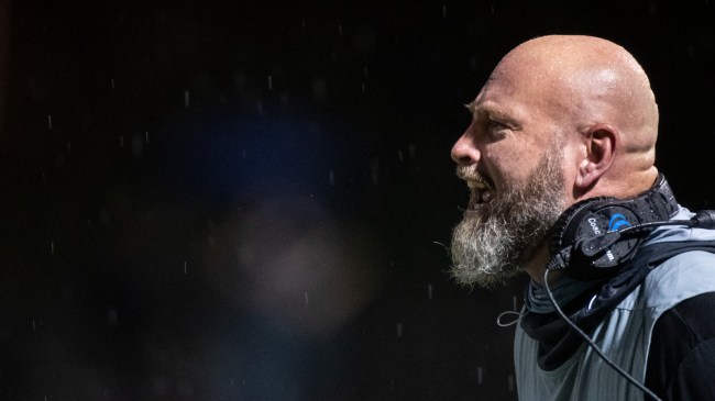 Trent Dilfer coaches his players from the sidelines.