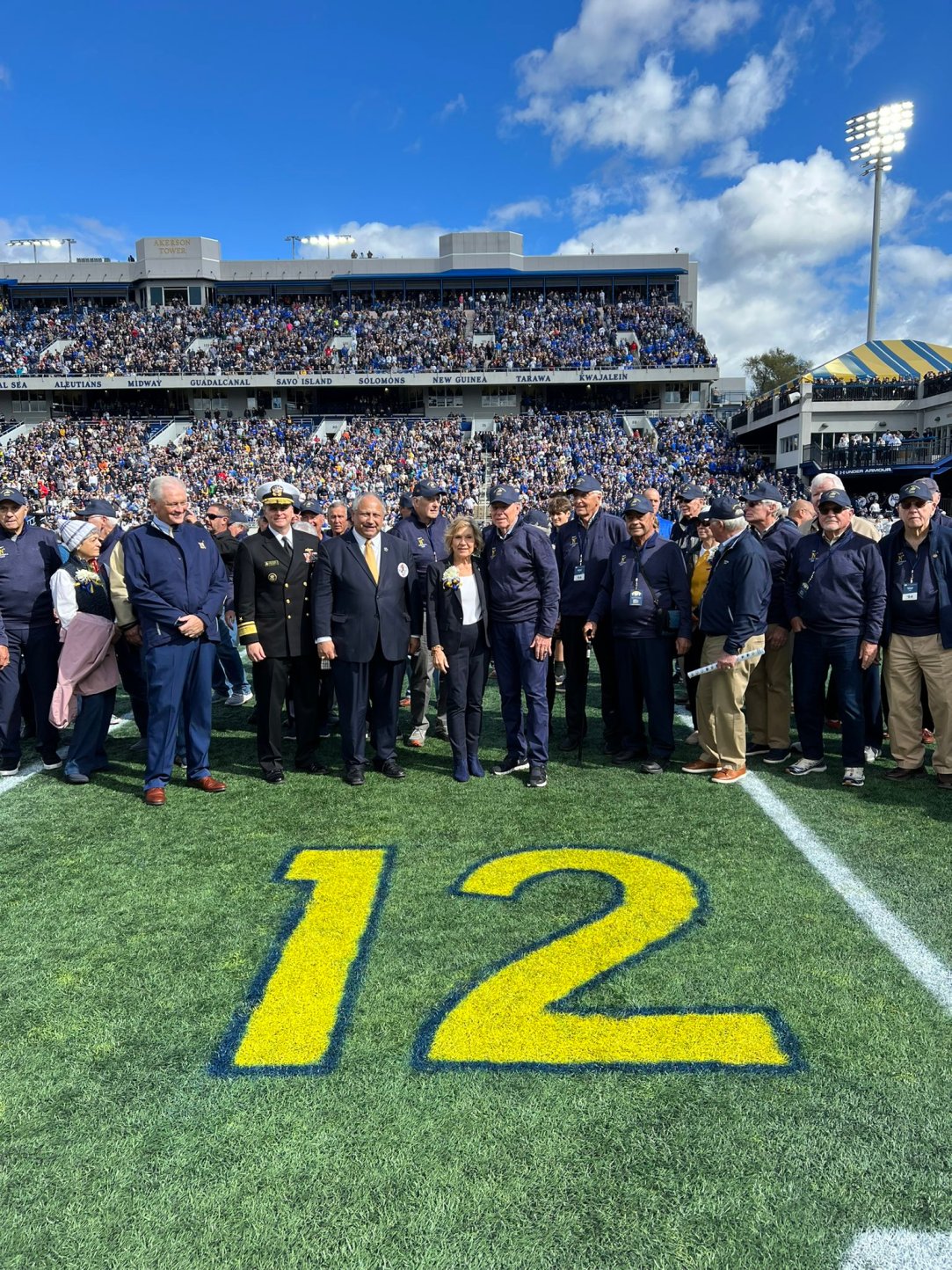 Roger Staubach Navy No. 12 retired