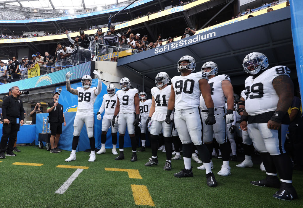 Los Angeles Chargers Las Vegas Raiders Fans Takeover SoFi Stadium