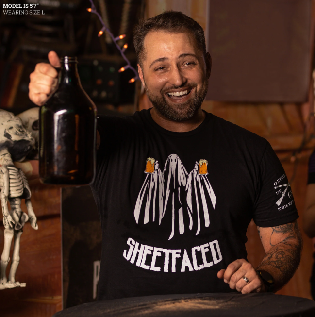 Men's Sheetfaced Shirt for Halloween