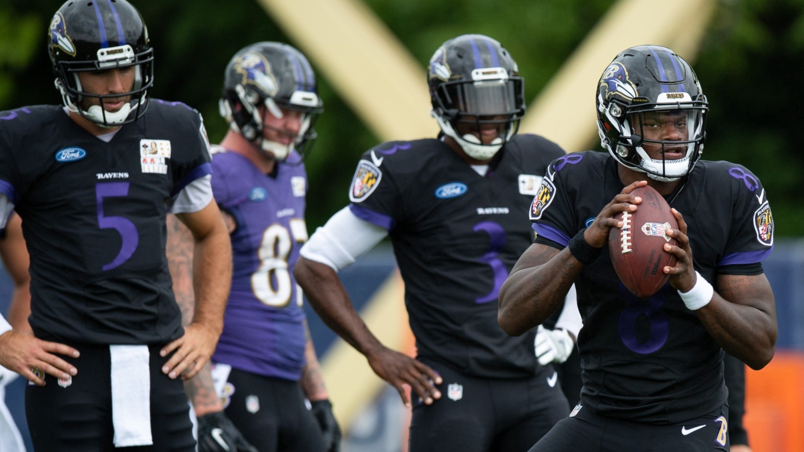 Lamar Jackson Joe Flacco