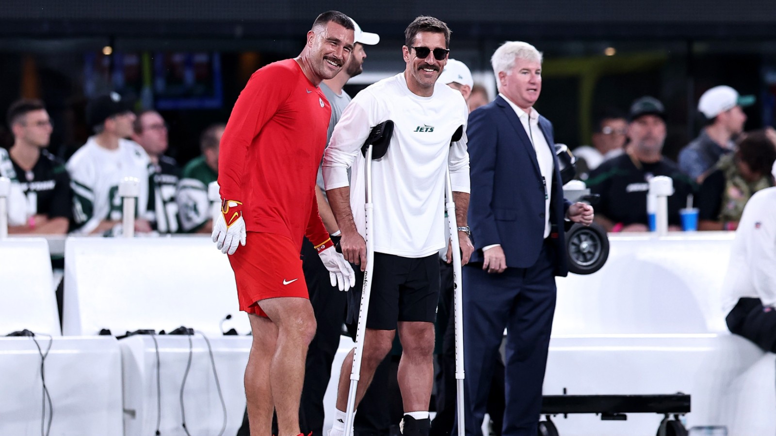 Travis Kelce Aaron Rodgers