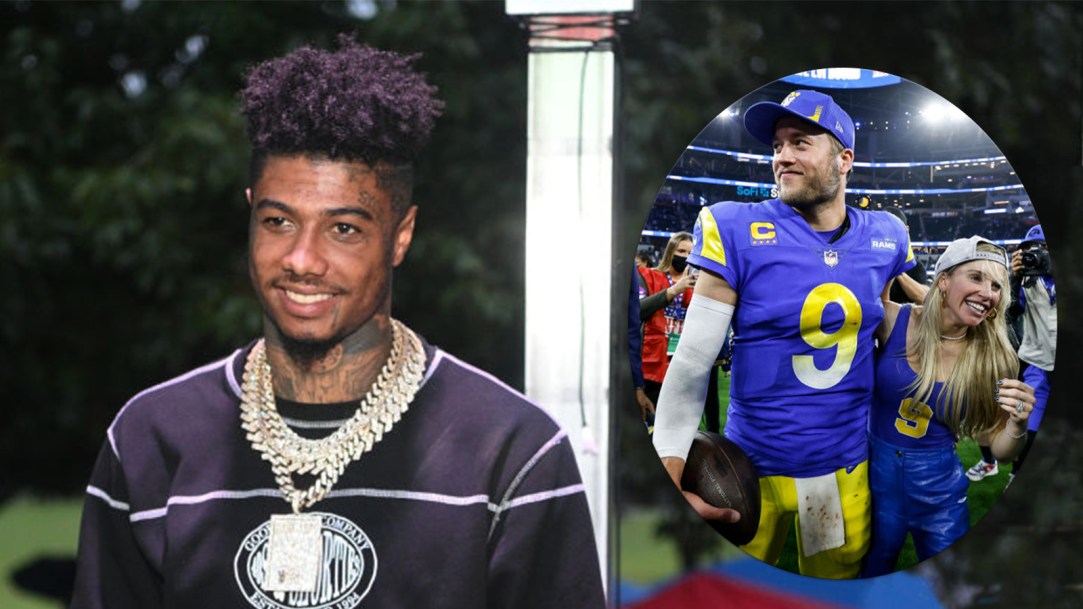 Kelly Stafford Blueface Rams SoFi Stadium