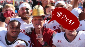 Oklahoma Football Players Struggle Not To Laugh At Brent Venables’ Accidentally Vulgar Postgame Quip