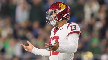 Several NFL GMs Attended USC-ND Game To Scout Caleb Williams, Watched Williams Struggle In Loss