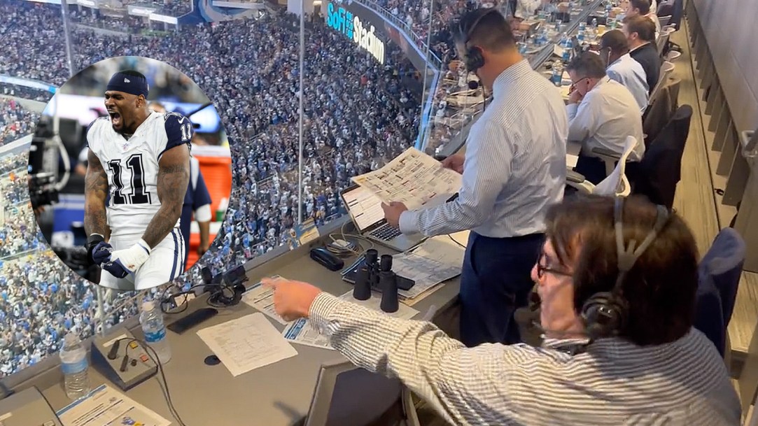 Dallas Cowboys Spanish Broadcast Pressbox Villalba Perez MNF