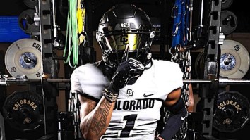 Deion Sanders’ Top 2024 Recruit Has Arms The Size Of Trees And Just Ended His Senior Season Early