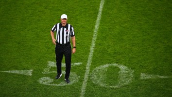Ref Drops Shoulder, Hilariously Levels Boston College Ball Carrier To Prevent Big Play