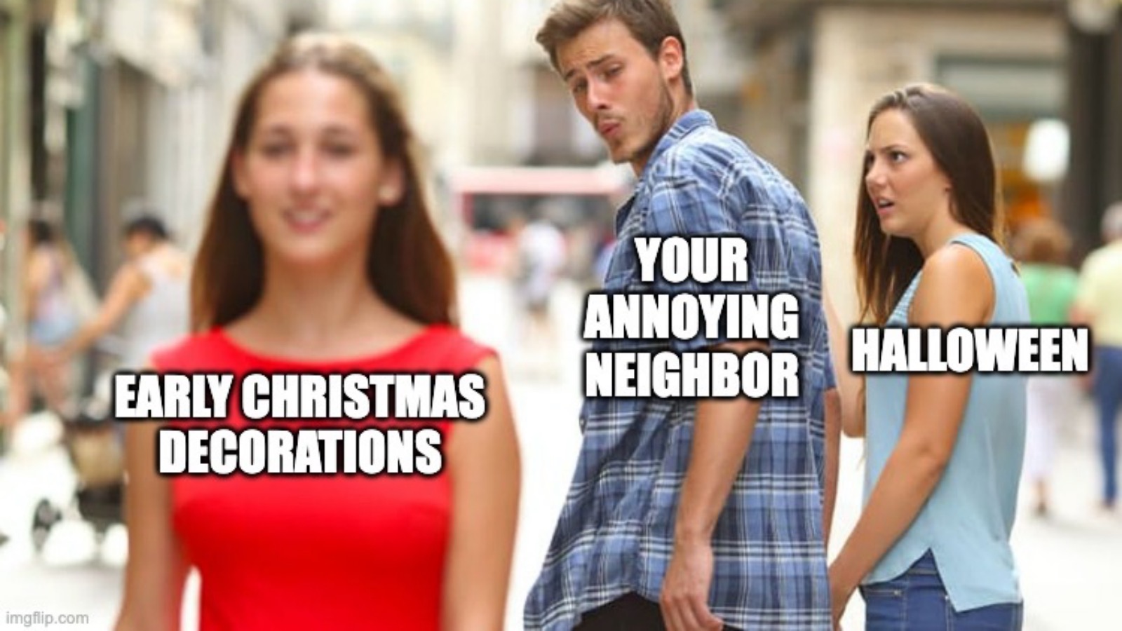 Hilarious meme about Halloween versus Christmas