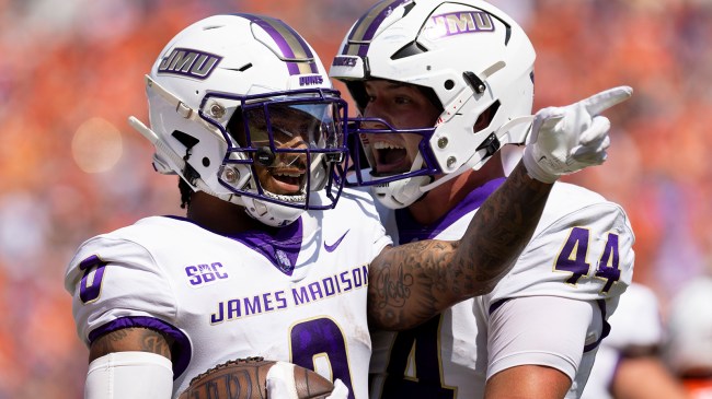 JMU football players