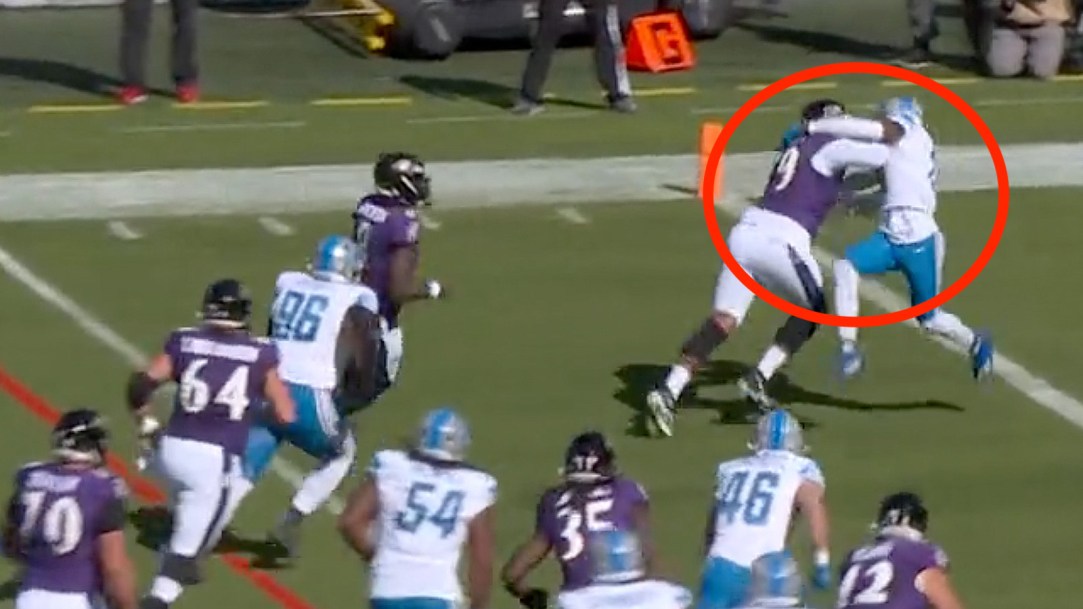 Ronnie Stanley Ravens Pancake Block Lamar Jackson Touchdown