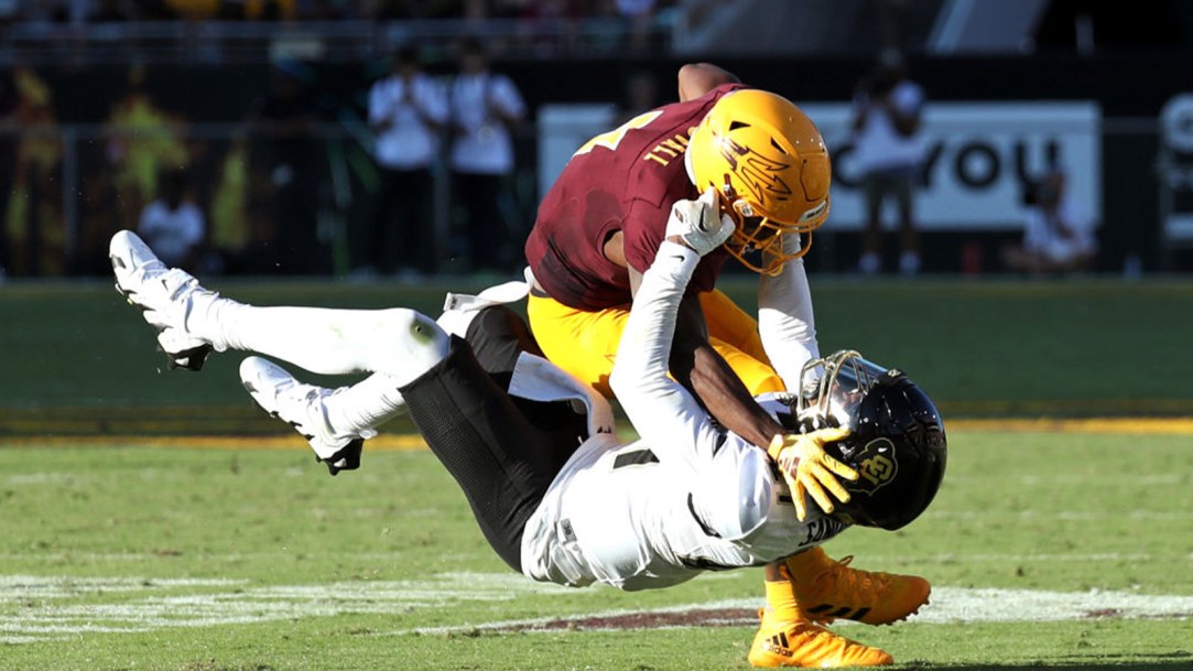 Shilo Sanders Stiff Arm Marcus Stovall Arizona State