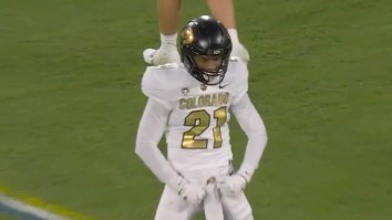 Things Get Awkward As Shilo Sanders Taunts UCLA Before Controversial Targeting Ejection, Which He Called