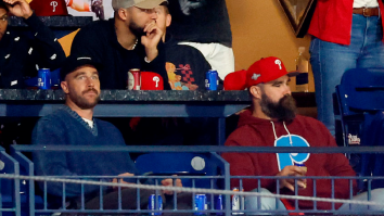 Fans Angry At Travis Kelce For Drinking Bud Light At Phillies Game