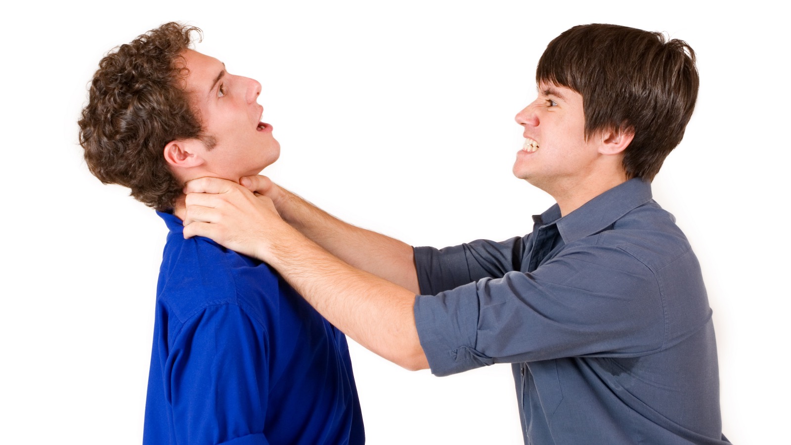 two guys arguing with one another