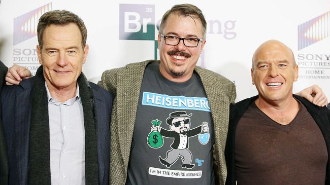 vince gilligan with bryan cranston