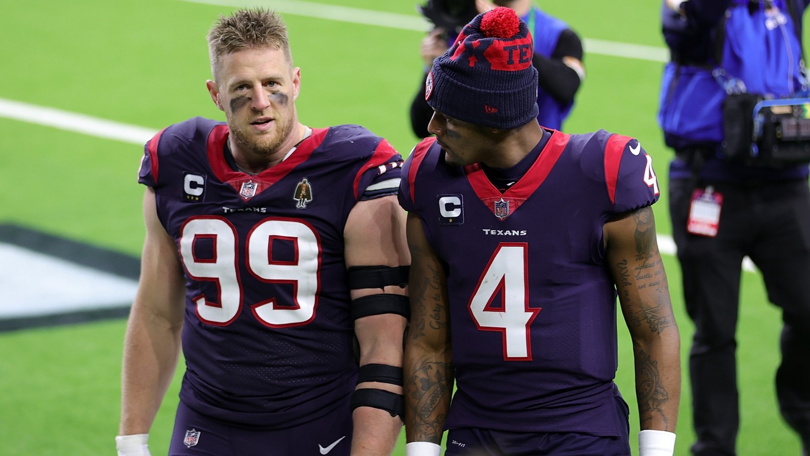 JJ Watt and Deshaun Watson