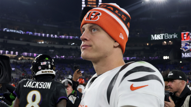 Joe Burrow Cincinnati Bengals after game