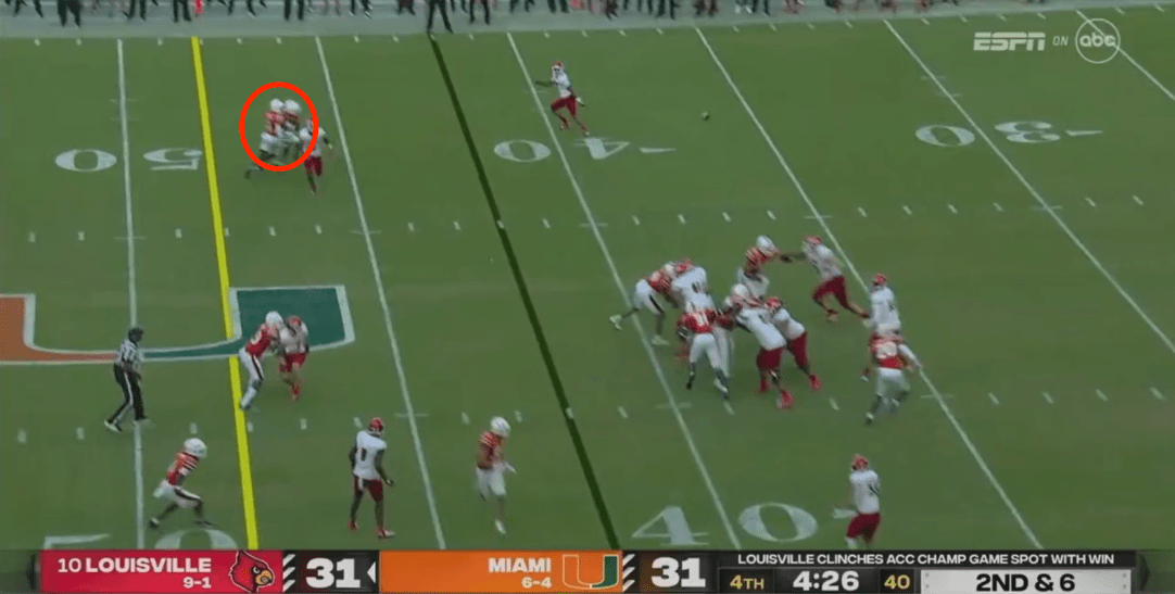 Miami Louisville Collision Touchdown Coleman