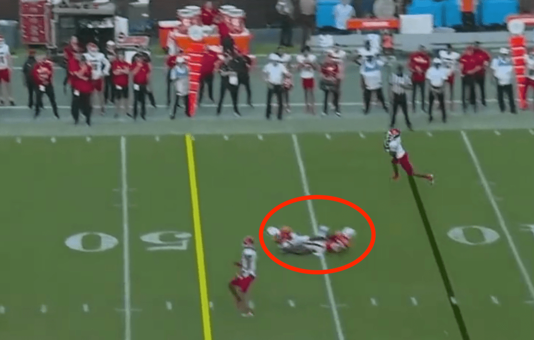 Miami Louisville Collision Touchdown Coleman
