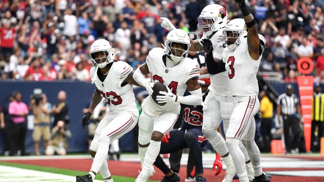 Arizona defenders celebrate a turnover.