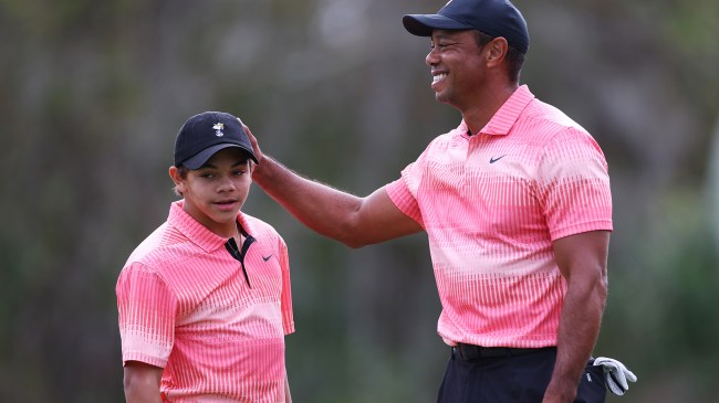 Charlie and Tiger Woods