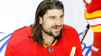 Chris Tanev Gives Ultimate Hockey Guy Response After Blocking A Shot With His Face