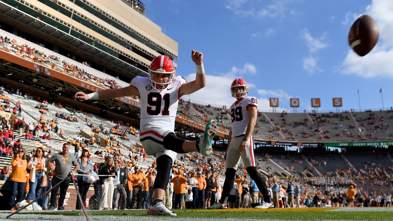 Georgia Bulldogs kicker Peyton Woodring
