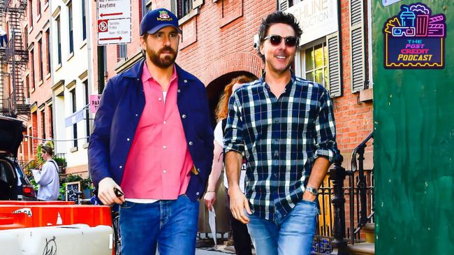 shawn levy and ryan reynolds walking in new york