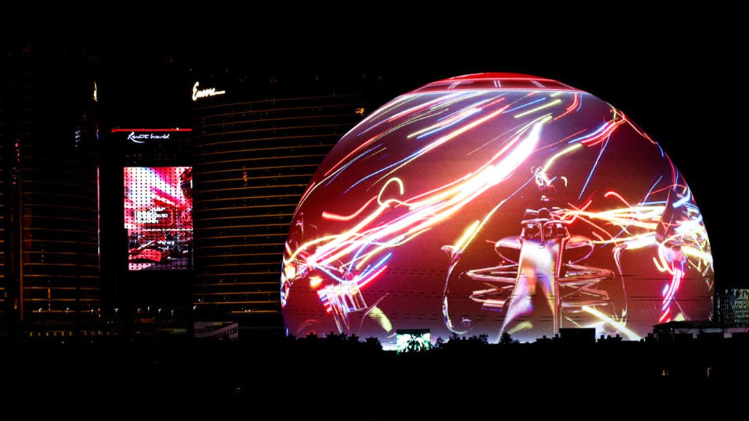 The Sphere Las Vegas Formula 1 F1 Color Ban