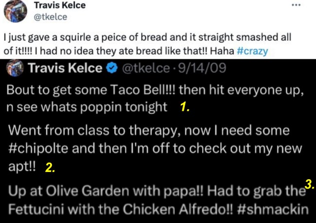 travis kelce tweets