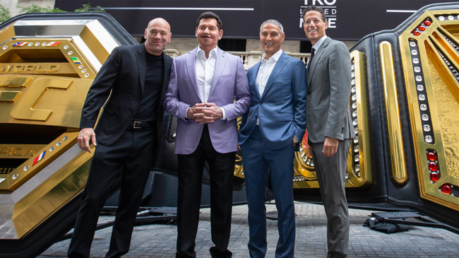 vince mcmahon dana white wwe ufc New York Stock Exchange
