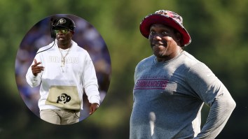 Deion Sanders’ New Hall Of Fame Coach Chilling With Colorado Players In Hot Tub Creates Hilarious Image