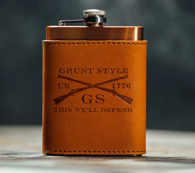 Leather Wrapped Flask