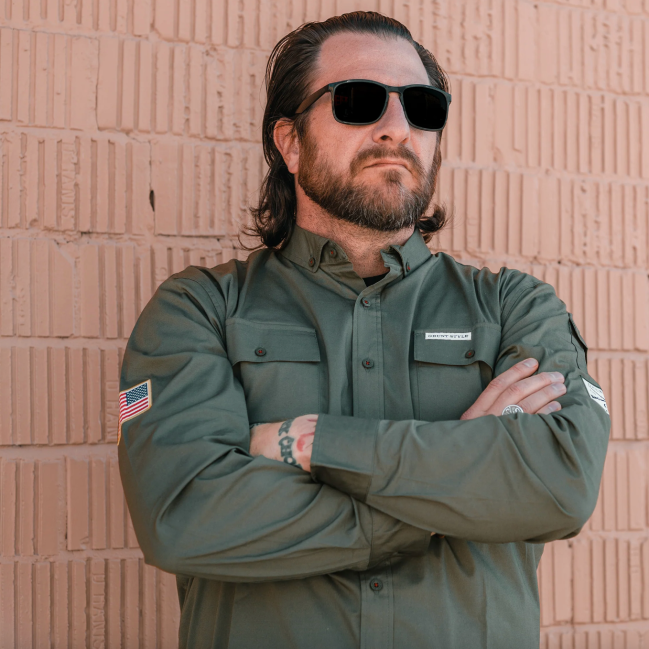 Men's Long Sleeve Garage Button Down