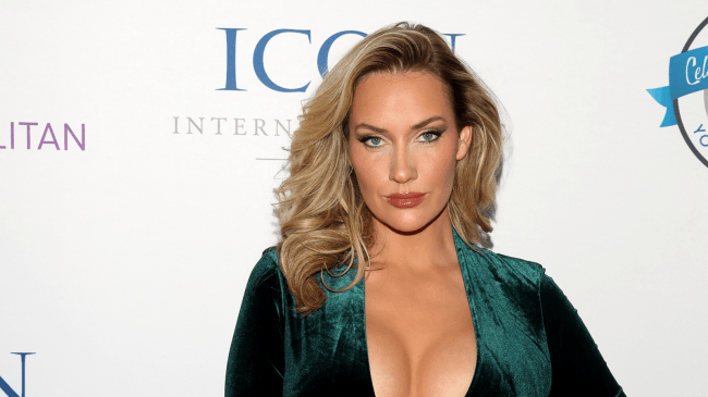 Paige Spiranac attends Mark Wahlberg Youth Foundation Celebrity Invitational