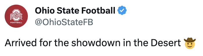 Ohio State Cotton Bowl Desert