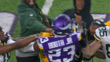 Packers’ Aaron Jones Punched In The Face By His Own Teammate During Vikings-Packers Postgame Fight