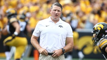 Iowa Offensive Coordinator Brian Ferentz Ends Petty Boycott With Significant Wardrobe Change