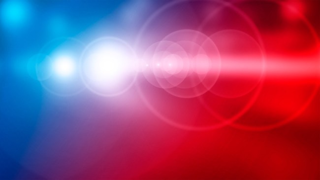 emergency vehicle lights at night
