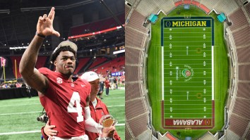 Jalen Milroe Gets Meticulously Petty With Michigan-Themed Confetti At Disneyland Parade