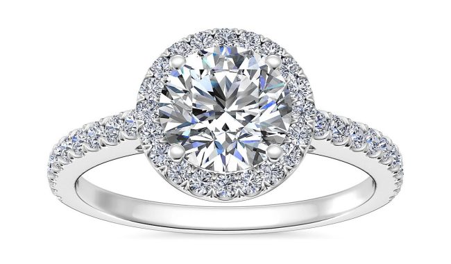 Blue Nile Halo Engagement Ring