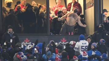 Jason Kelce’s Daughter Has Hilarious Response To Dad Going Shirtless To Celebrate Travis Kelce’s Touchdown