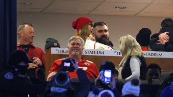 Jason Kelce’s Bowling Ball Shot At Bills-Chiefs Tailgate Has Legendary Backstory