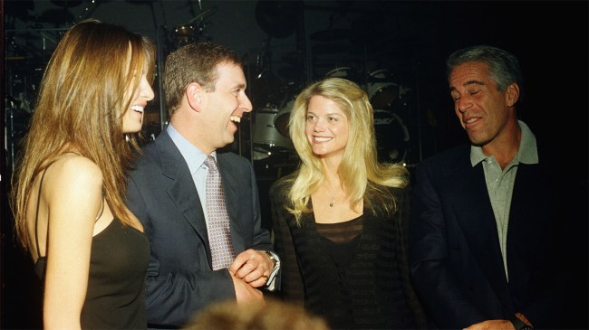 Melania Trump Prince Andrew Jeffrey Epstein at Mar-a-Lago